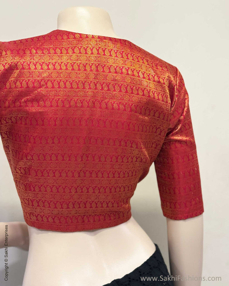 BL-W242221R Red Kanchi Blouse