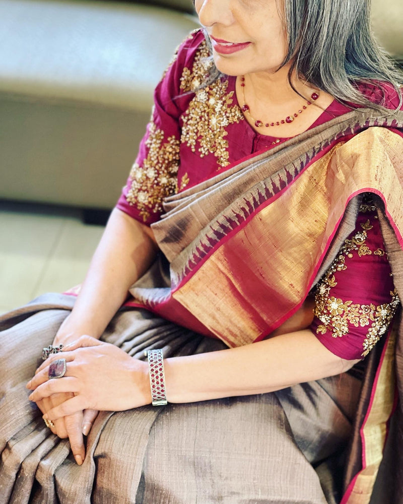 EE-W05404 Rawsilk Saree