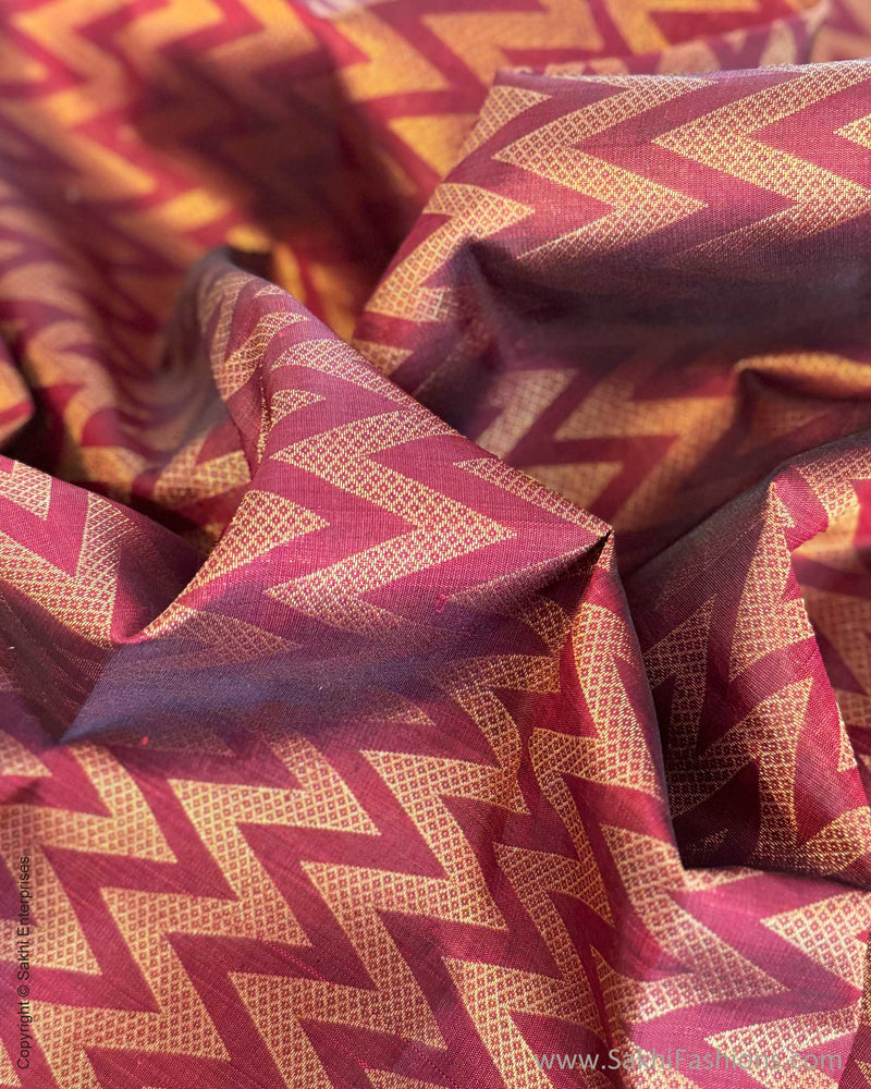 BL-X07432 Maroon Kanchi Blouse