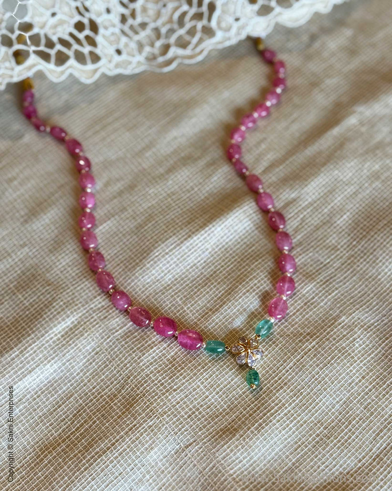 AG-X13007 Pink Gold Mala