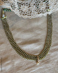 AG-X13001 Green Pearl Gold Mala