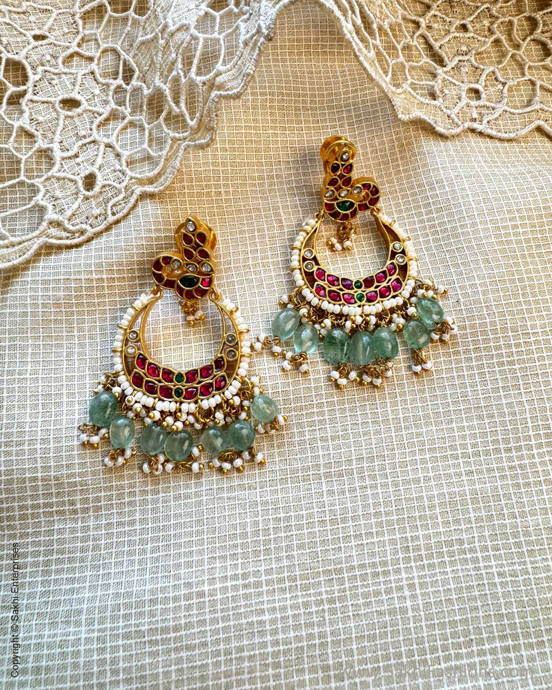 AJ-X13600 Gold Chandbali Earring