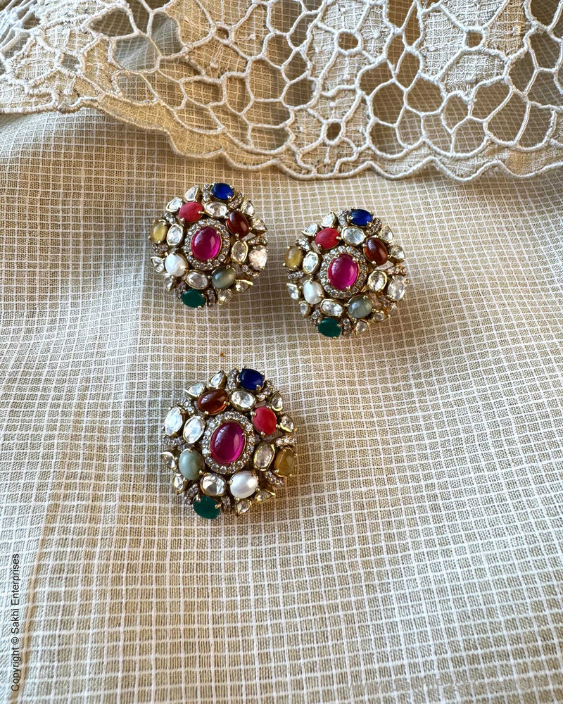 AS-X13846 Navarathan Earring