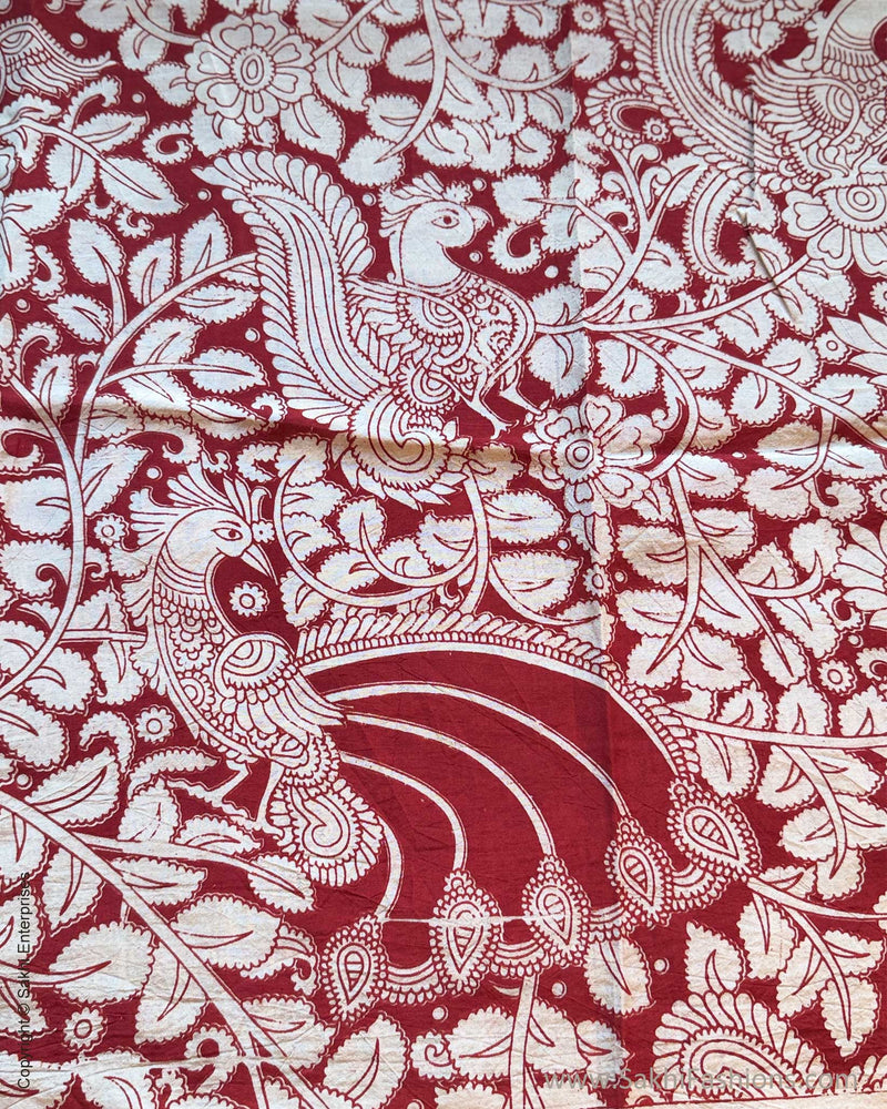 EE-R21666 - Maroon pure Silk Blouse Fabric