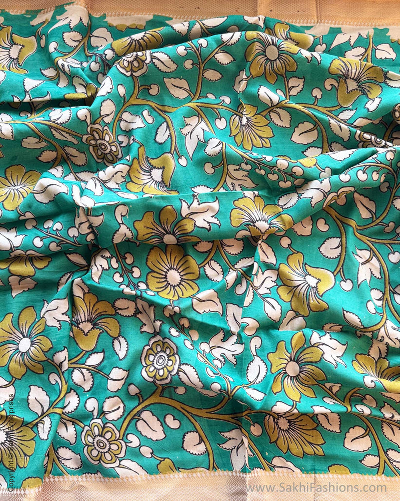BL-W14827 Green Kalamkari Blouse