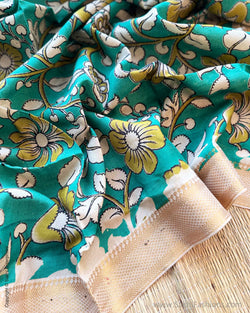 BL-W14827 Green Kalamkari Blouse