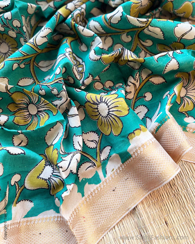 BL-W14827 Green Kalamkari Blouse