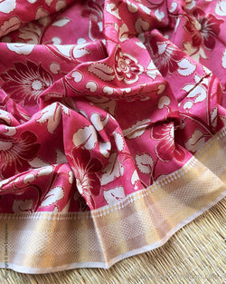 BL-W14843 Pink Kalamkari Blouse