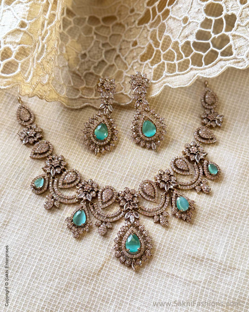 AJ-X13567 Victorian Blue Neck Set