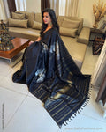 EE-X14038 Black Gold Kanchi sari
