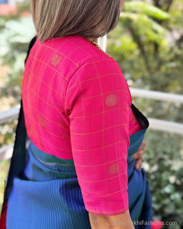 EE-X13889 Blue Kanchi saree