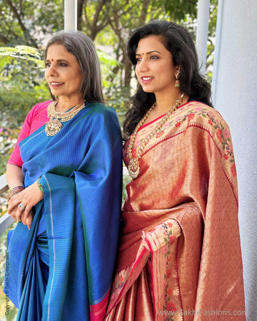 EE-X14470 Red Paithani Silk Kota Sari