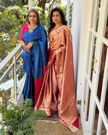 EE-X14470 Red Paithani Silk Kota Sari