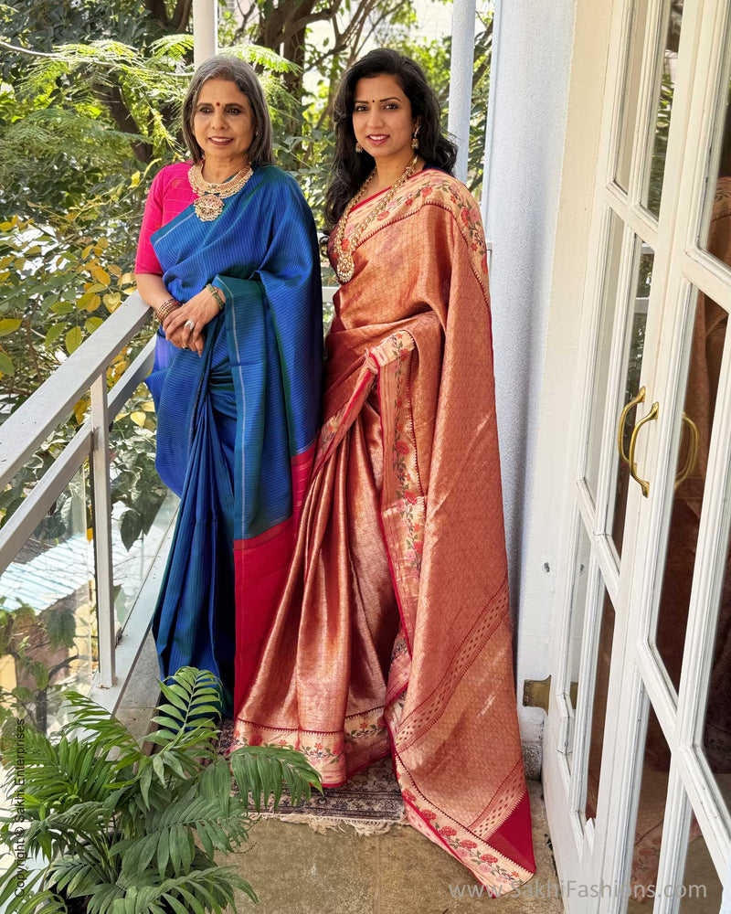 EE-X14470 Red Paithani Silk Kota Sari