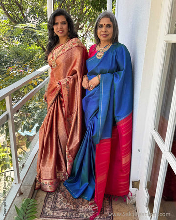 EE-X14470 Red Paithani Silk Kota Sari