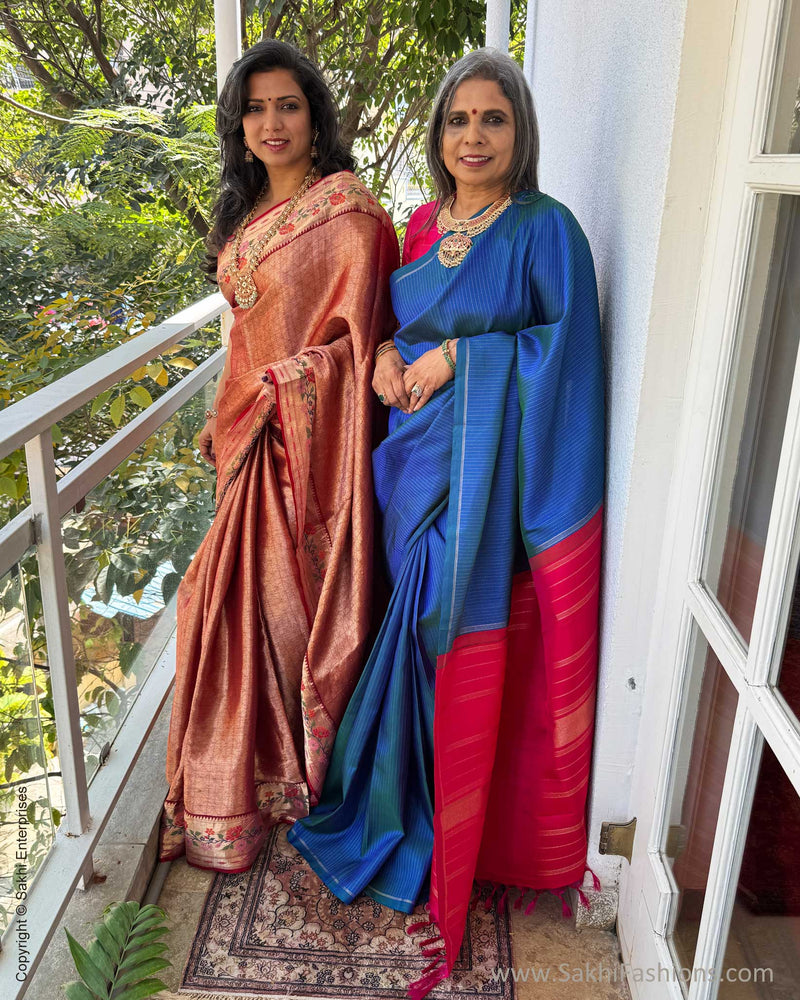 EE-X14470 Red Paithani Silk Kota Sari