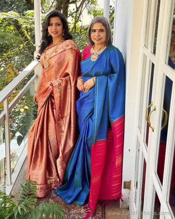 EE-X14470 Red Paithani Silk Kota Sari