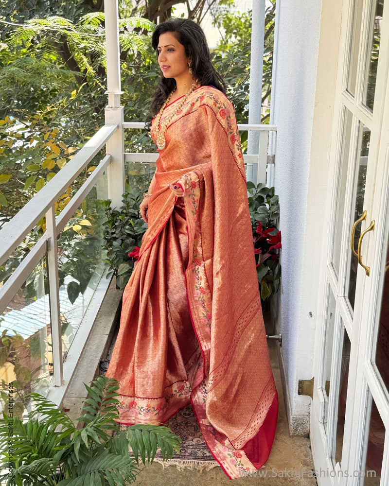 EE-X14470 Red Paithani Silk Kota Sari