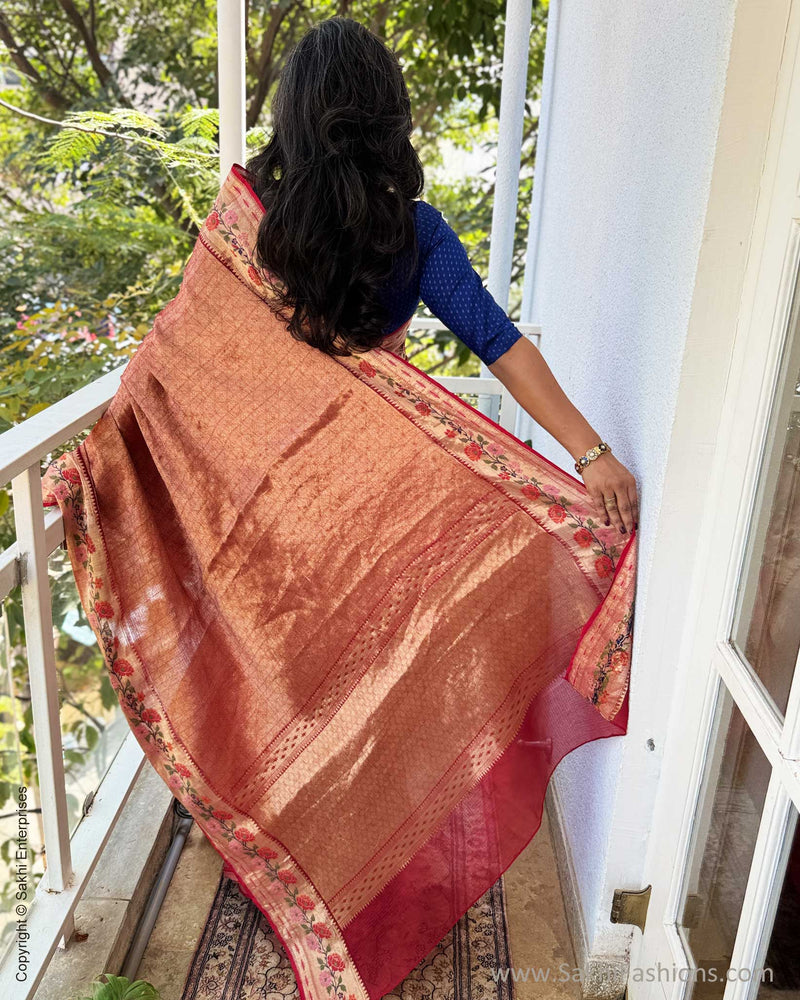EE-X14470 Red Paithani Silk Kota Sari