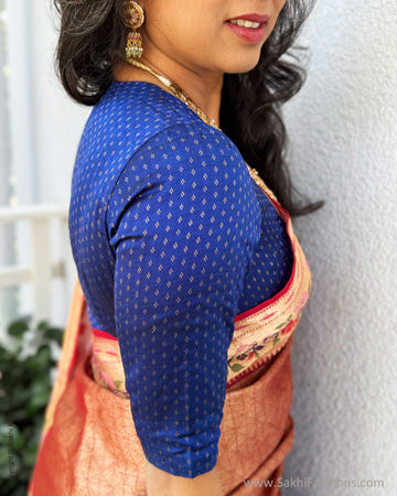EE-X14470 Red Paithani Silk Kota Sari