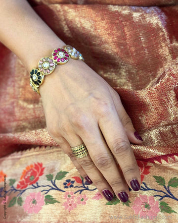 EE-X14470 Red Paithani Silk Kota Sari