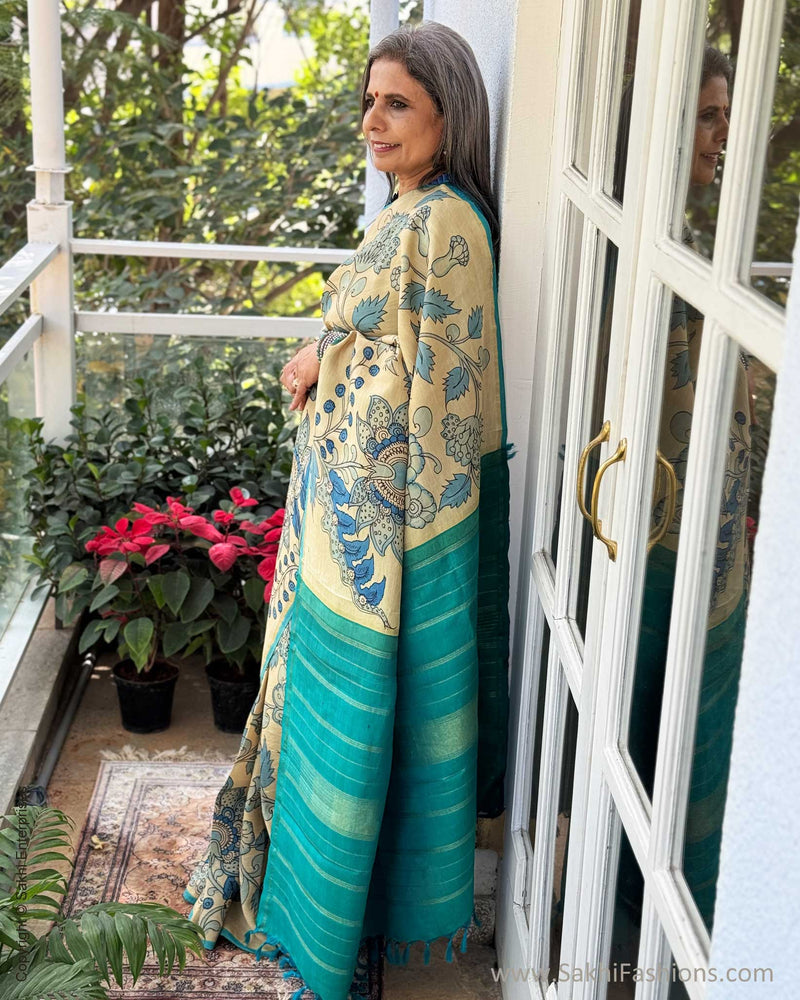 EE-X14203 Kalamkari Kanchi Silk