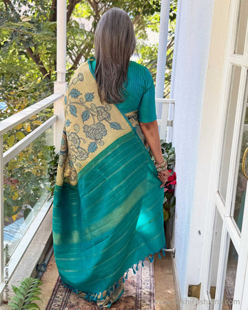 EE-X14203 Kalamkari Kanchi Silk