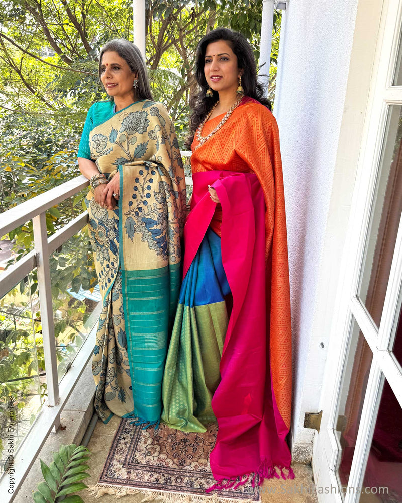 EE-X14203 Kalamkari Kanchi Silk