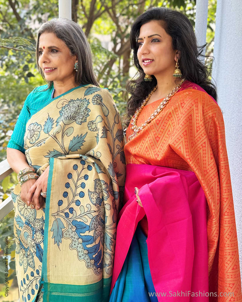 EE-X14203 Kalamkari Kanchi Silk