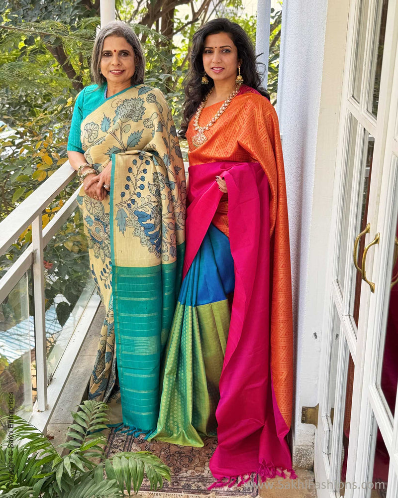 EE-X14203 Kalamkari Kanchi Silk
