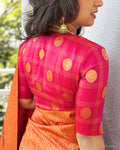 BL-X10295R Pink Check Kanchi