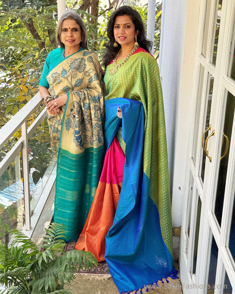 EE-X14203 Kalamkari Kanchi Silk