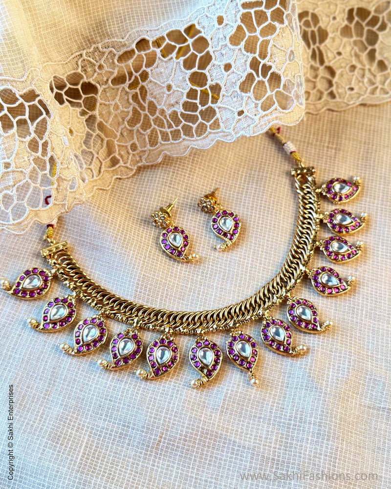 AJ-X15056 Statement Reversible Necklace Set