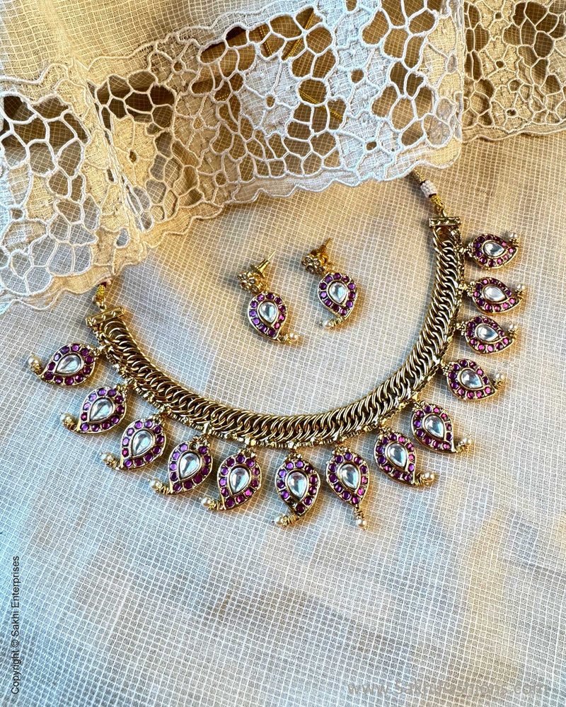 AJ-X15056 Statement Reversible Necklace Set