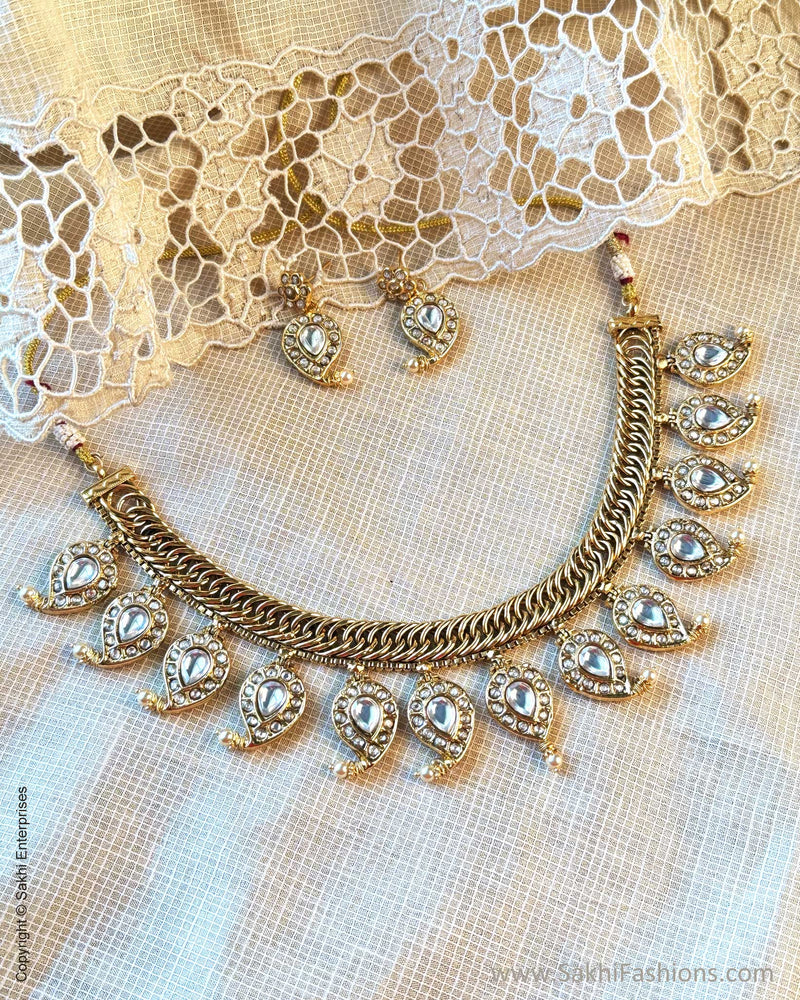 AJ-X15056 Statement Reversible Necklace Set