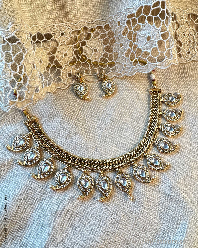 AJ-X15056 Statement Reversible Necklace Set