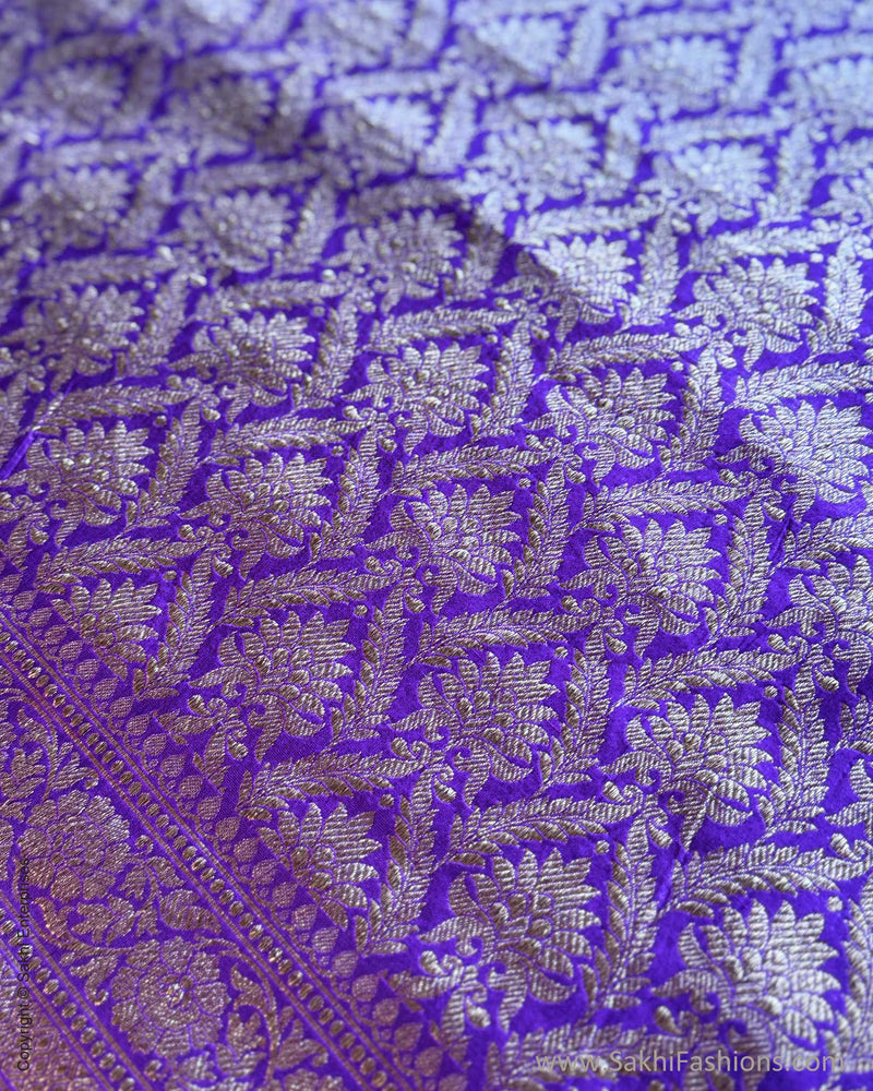 DP-X15165 Purple Banarsi Dupatta