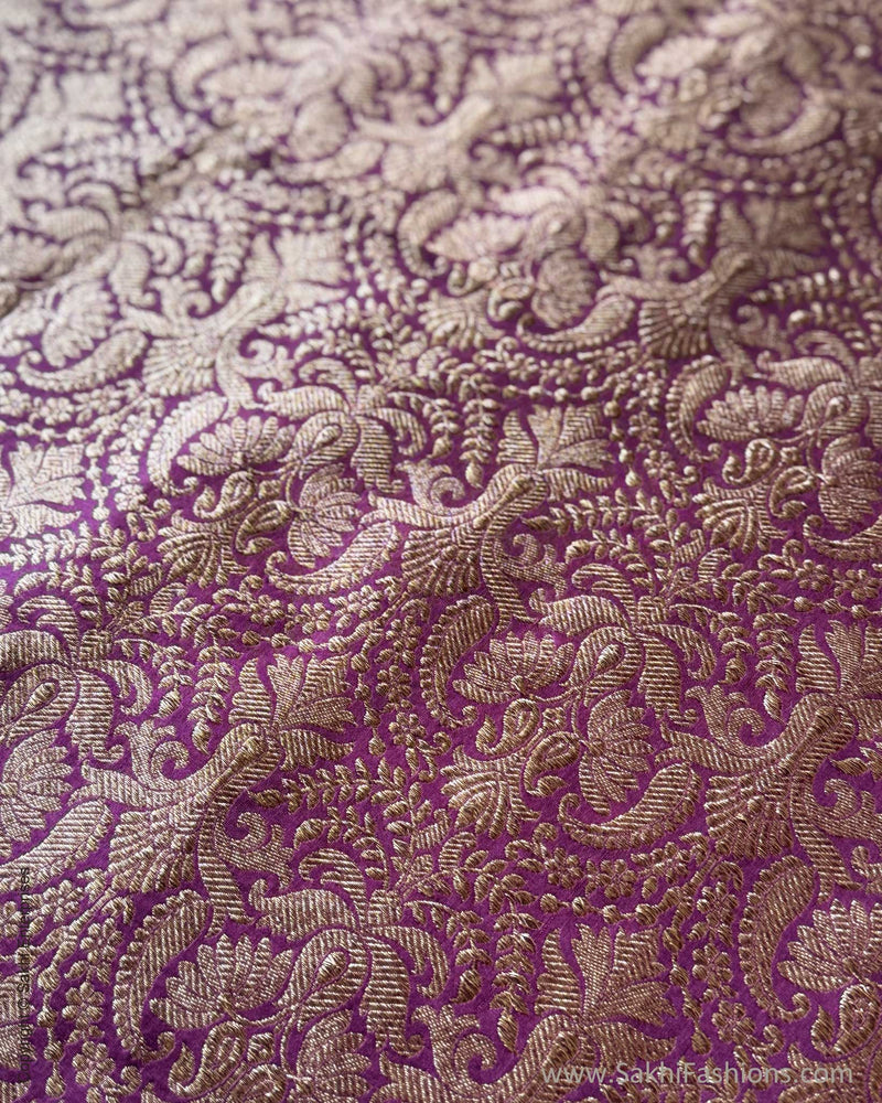 BL-X15172 Plum Banarsi Blouse