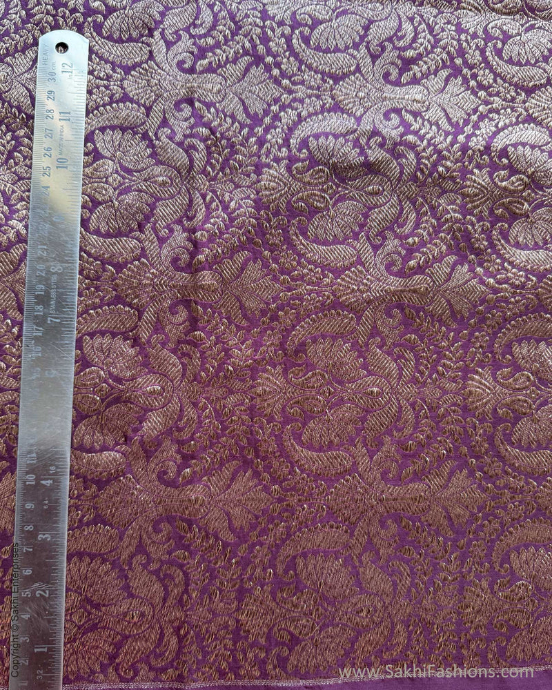 BL-X15172 Plum Banarsi Blouse