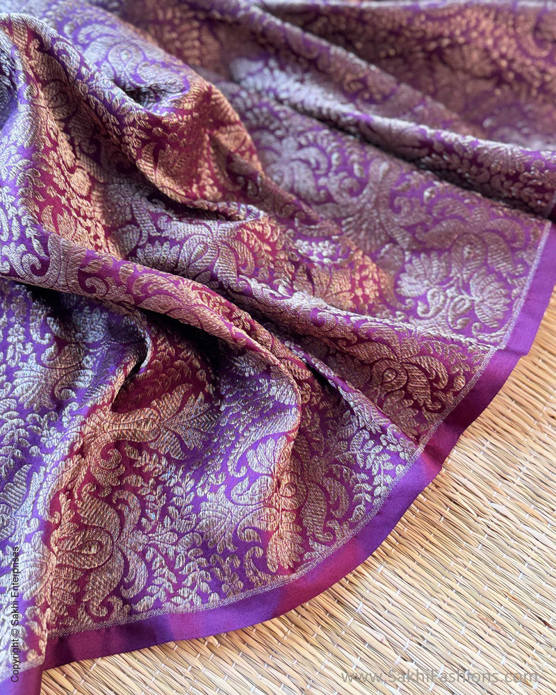 BL-X15172 Plum Banarsi Blouse