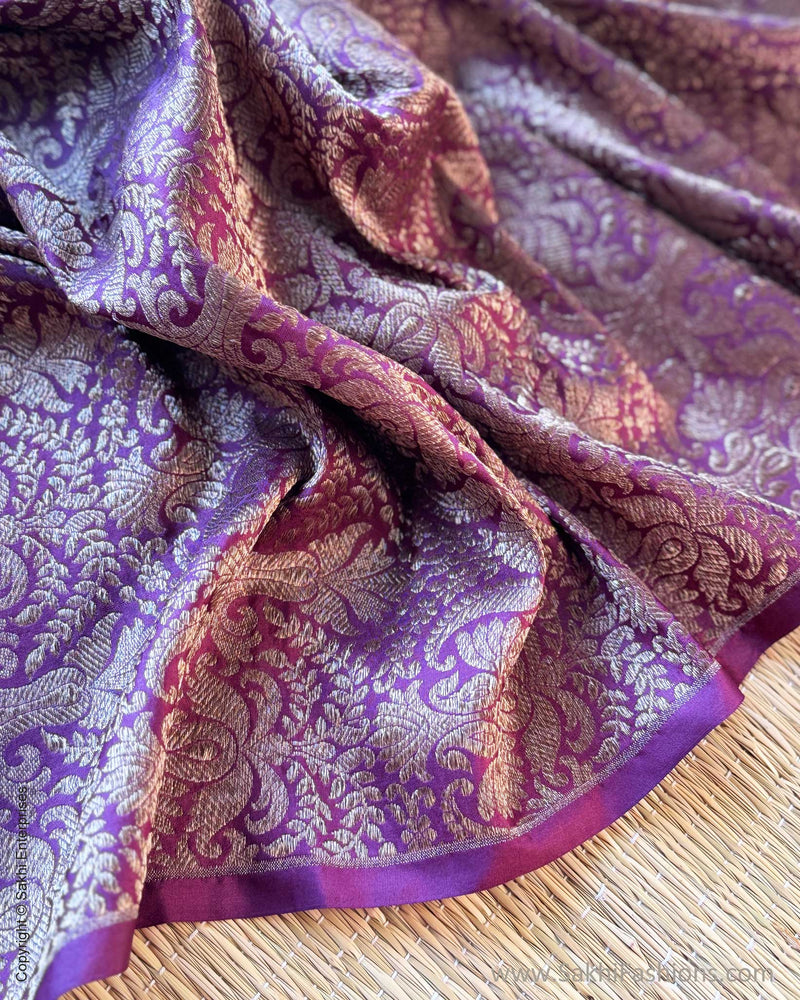 BL-X15172 Plum Banarsi Blouse