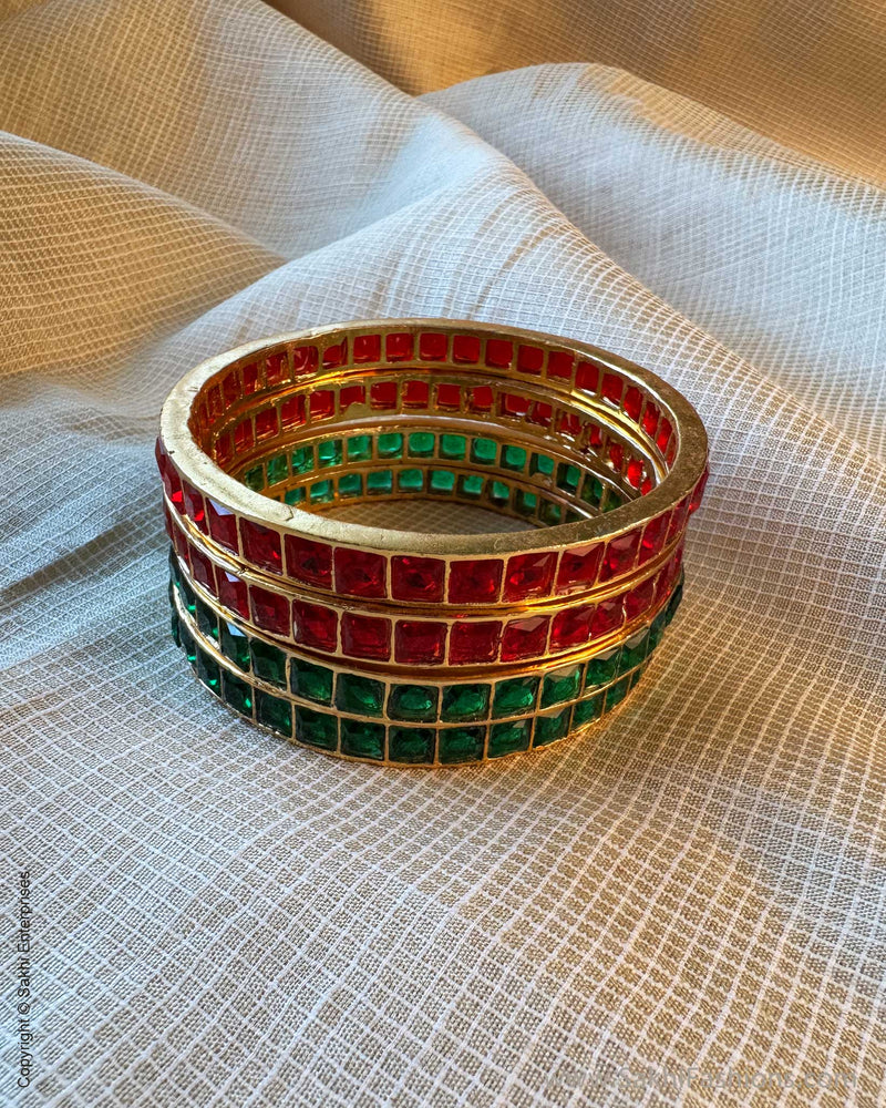 AJ-X15093R Red Green Bangles