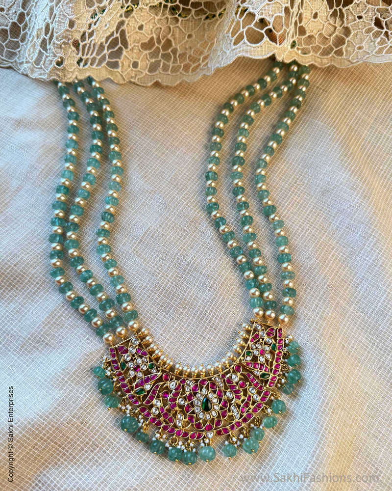 AJ-X15100 Pearl Green Necklace