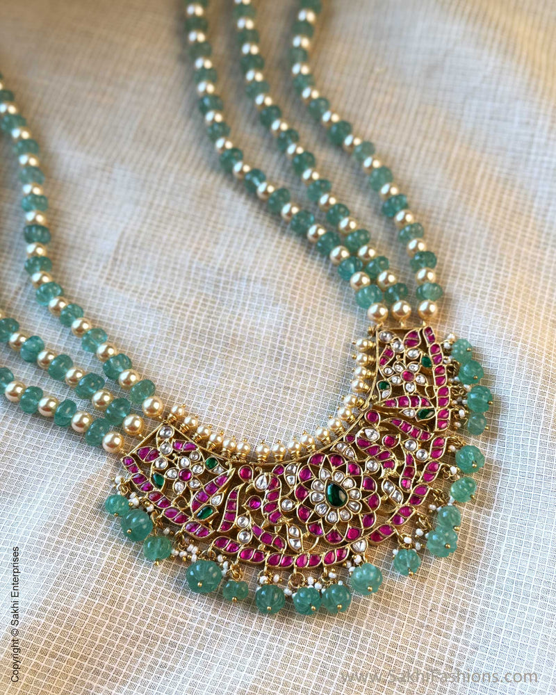 AJ-X15100 Pearl Green Necklace