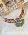 AJ-X15064 Gold pearl ruby Necklace