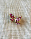 AJ-X15522 Pink Butterfly Earring