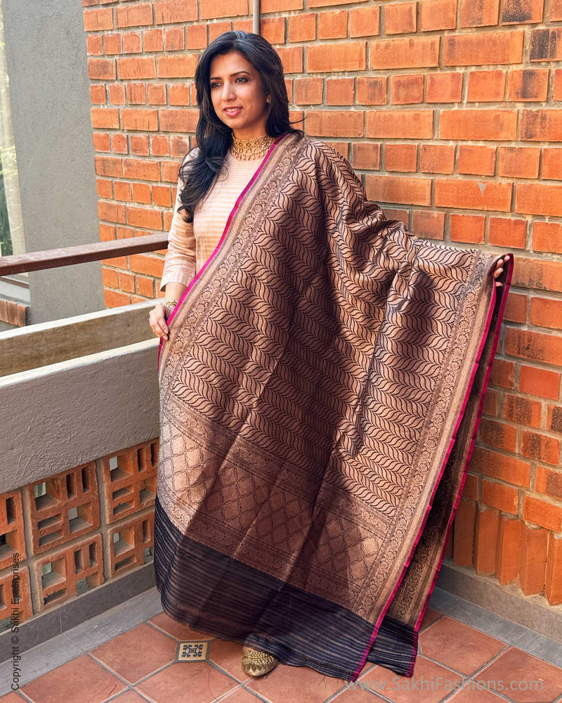EE-X15893 Black Banarsi Dupatta