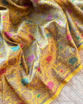 BL-X15820 Yellow Banarsi Blouse