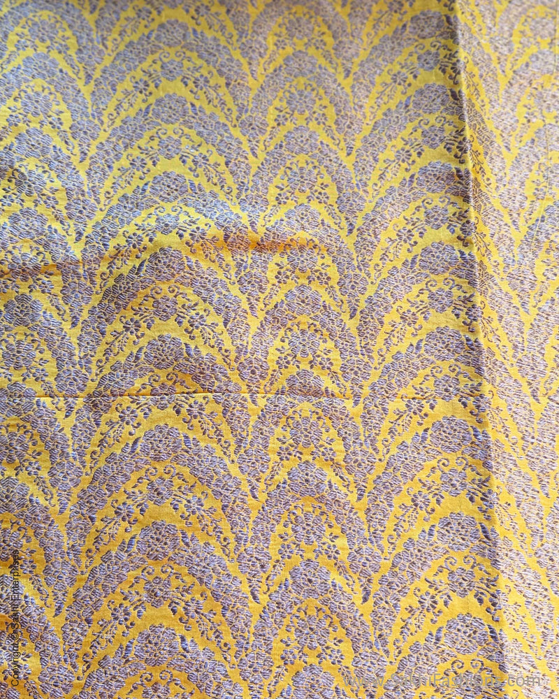 BL-X15912 Yellow Banarsi Blouse