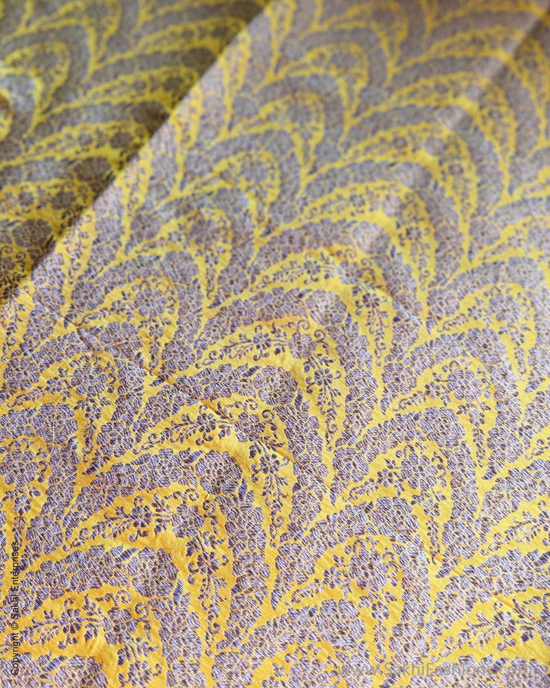 BL-X15912 Yellow Banarsi Blouse
